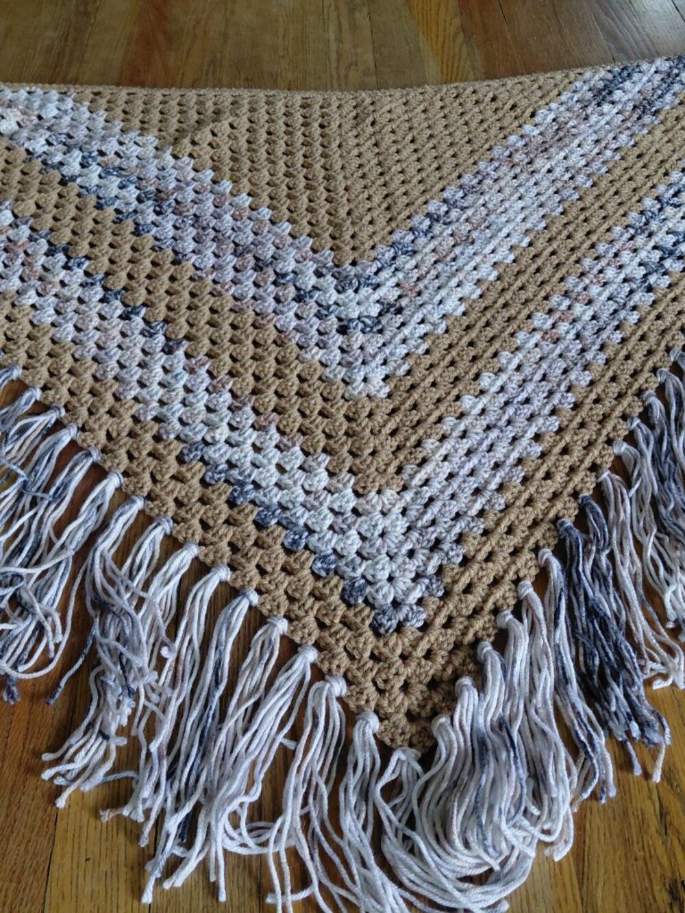 Handmade Crochet Shawl Wrap | Super Soft Boho Layering Piece One of a Kind